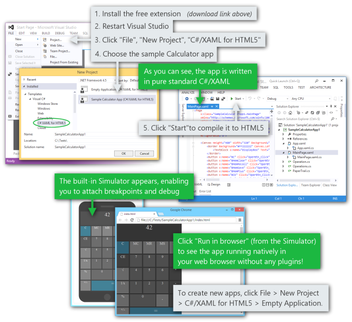 Getting Started with C#/XAML for HTML5