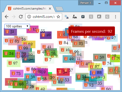 HtmlCanvas Demo 1 Screenshot